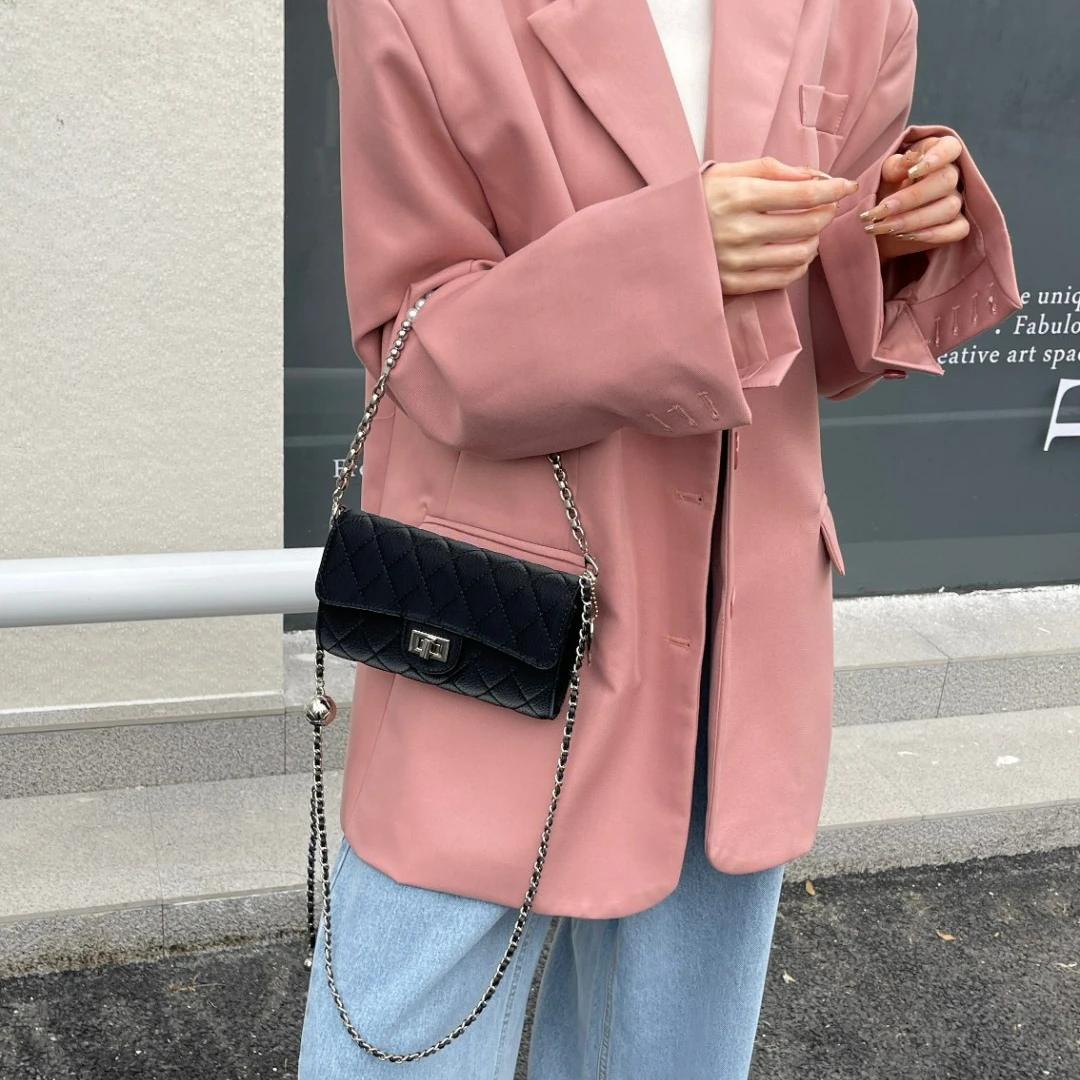 【Show Mi】ZT-D8593-黑色-RAIN.CUN轻奢小众时尚百搭女士包包y