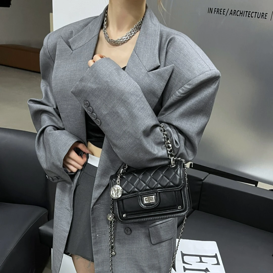 ZT-D8605-黑色-RAIN.CUN轻奢小众时尚百搭女士包包