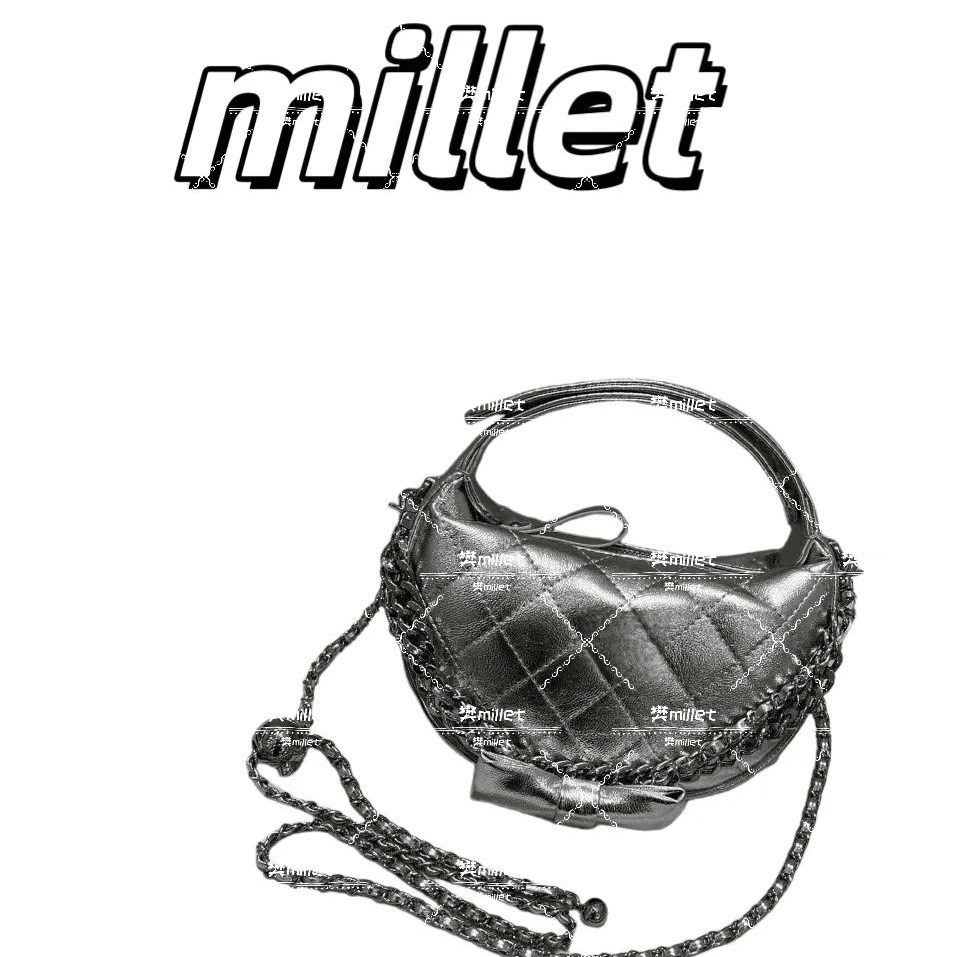 【芝麻】ZT-D-9662-金属银-RAIN.CUN轻奢小众时尚百搭女士包包