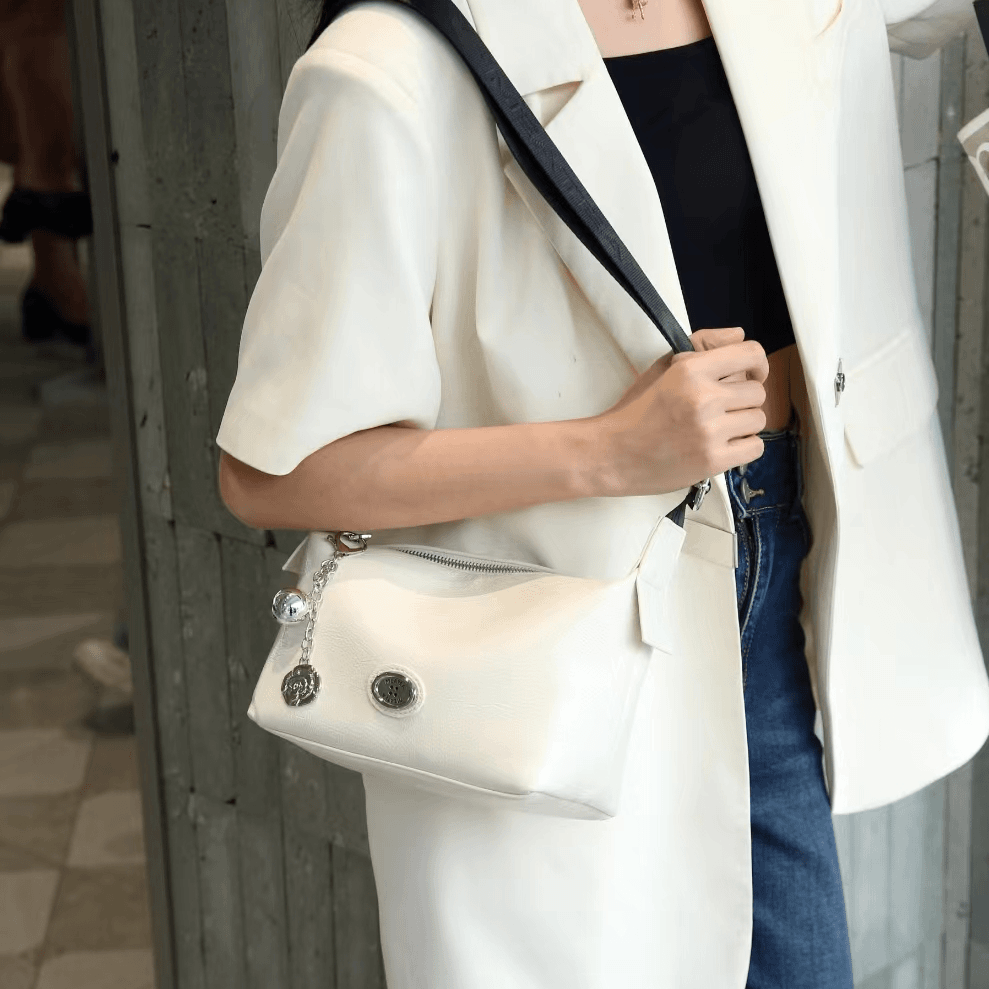 SKL-5230-月光白-RAIN.CUN轻奢小众时尚百搭女士包