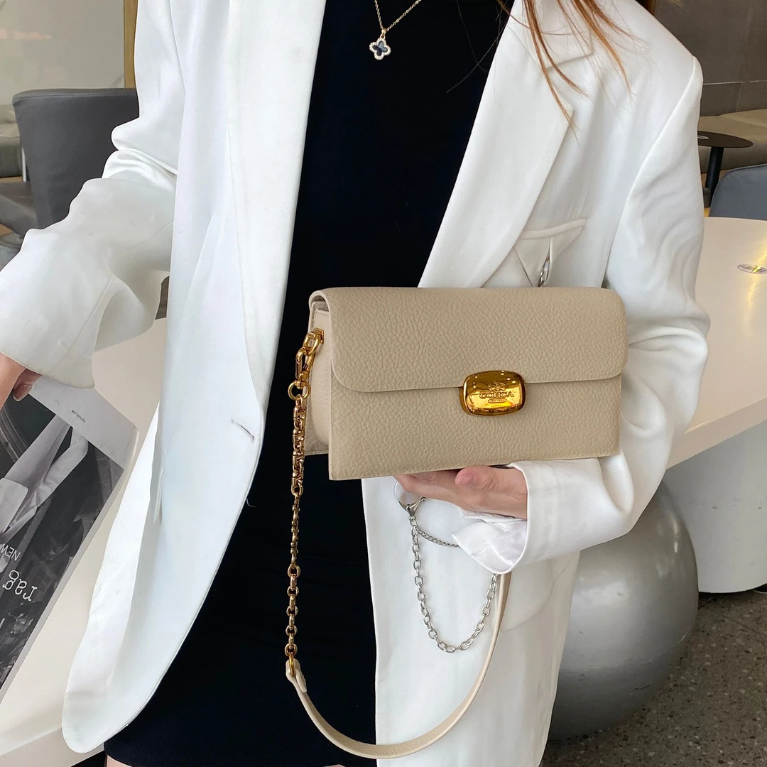 SKL-7030-杏色-RAIN.CUN轻奢小众时尚百搭女士包