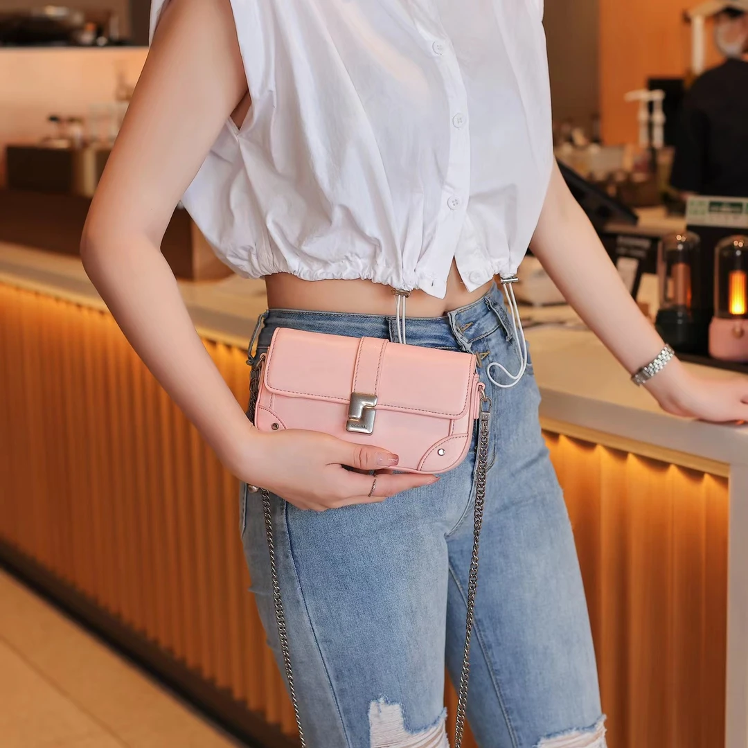 QYX-9358-香槟粉-轻奢小众时尚百搭女士包包