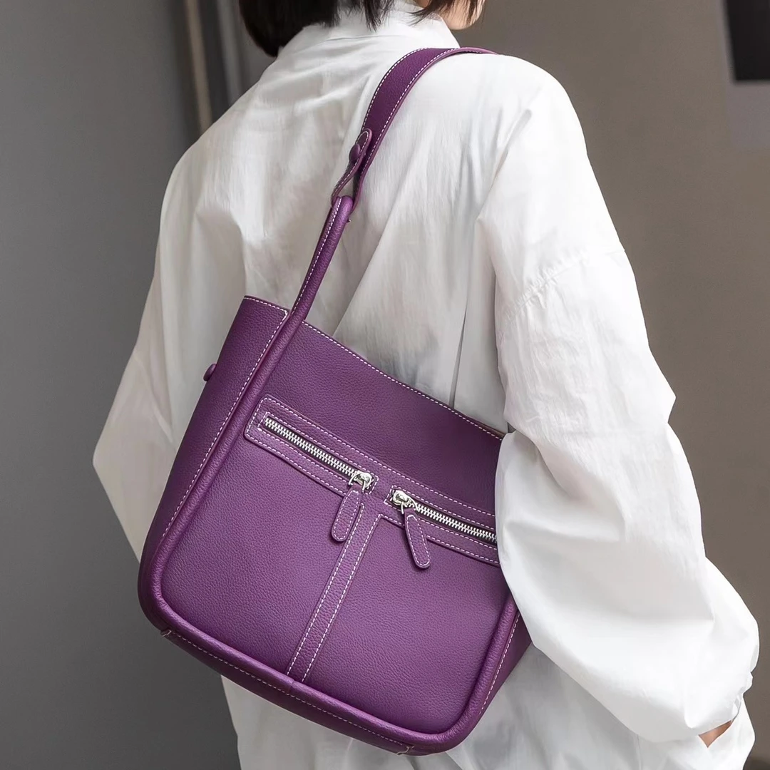 【Show Mi】KLL-66077-紫色-轻奢小众时尚百搭女士包