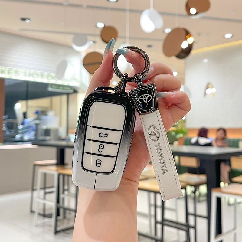 【FT】钥匙套新亚洲龙凯美瑞卡罗拉雷凌荣放普拉多男士壳扣女