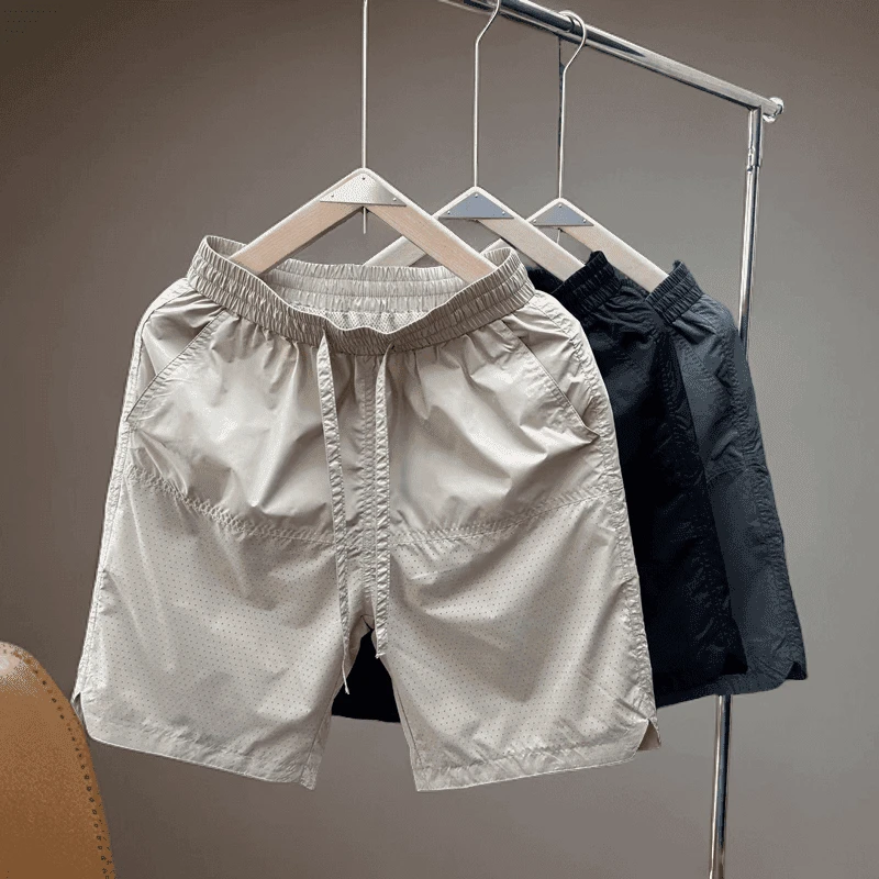 夏季百搭新款速干宽松休闲潮流薄款透气网眼男士运动时尚透气短裤