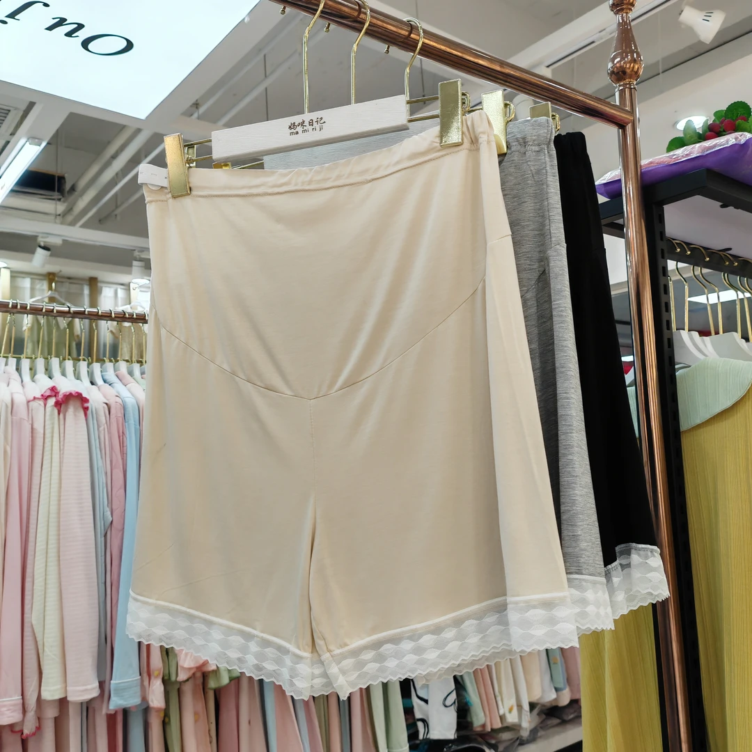 孕妇宽松安全裤打底裤舒适孕妇装高腰百搭夏季打底裤时尚薄款裤子