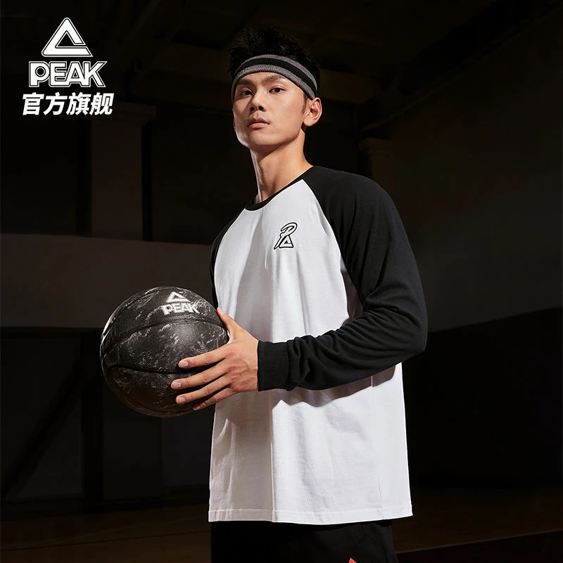 匹克战神系列丨运动长袖T恤男2025春季纯棉潮流百搭投篮服篮球男