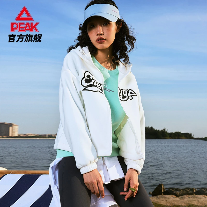 匹克NICE系列|摇粒绒运动外套女2025春季新款潮正品短款美式女装