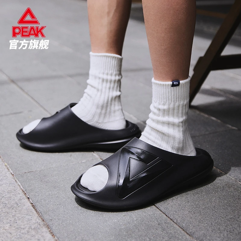 匹克态极小胖拖女夏季外穿厚底防滑男士运动篮球海边沙滩太极拖鞋