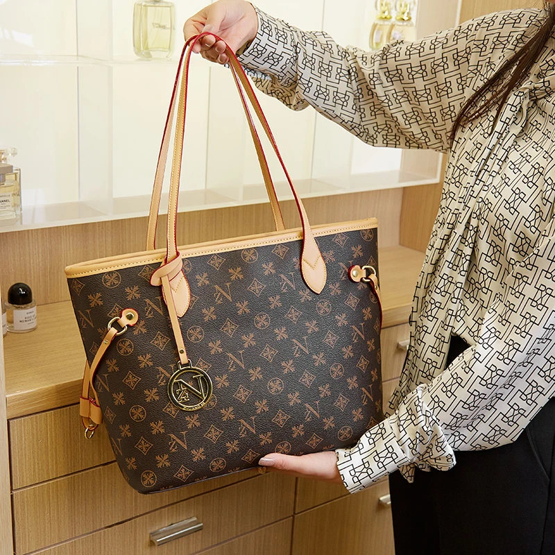 包包托特包女大容量包包2023新款时尚印花高级感气质单肩女士大包