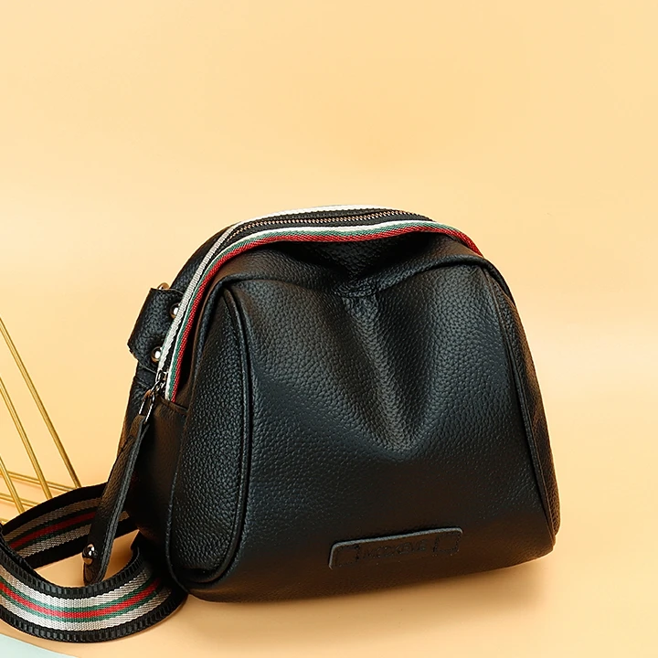 包包女款爆款2024新款夏季斜挎包软皮真皮贝壳包休闲简约腰包百搭