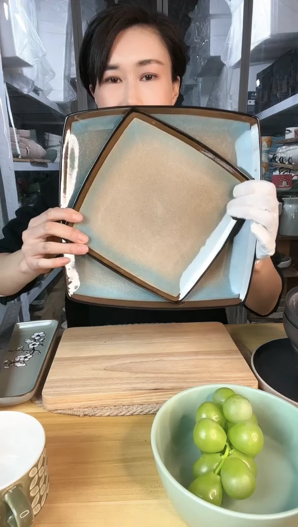 【闪购商品】陶瓷盘大小方盘微瑕