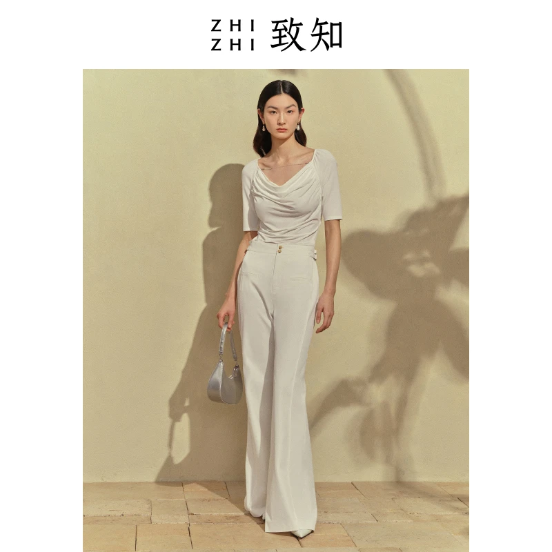 致知哨遍 休闲工装喇叭裤23新款垂感复古ZZ2CMWK3265