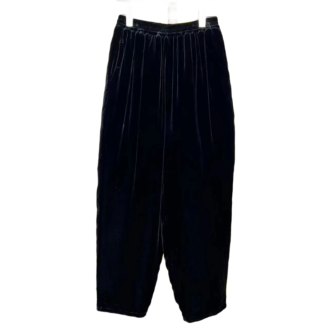 【瓶瓶•主推】夹棉保暖棉裤桑蚕丝丝棉显瘦萝卜裤百搭长裤 22-2157B