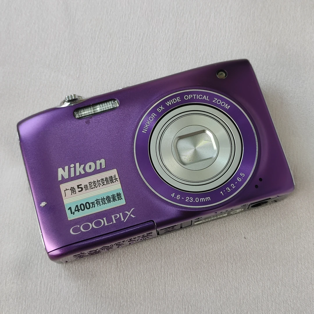 95新 Nikon/尼康 s3100紫色1400万像素5倍变焦ccd数码相机