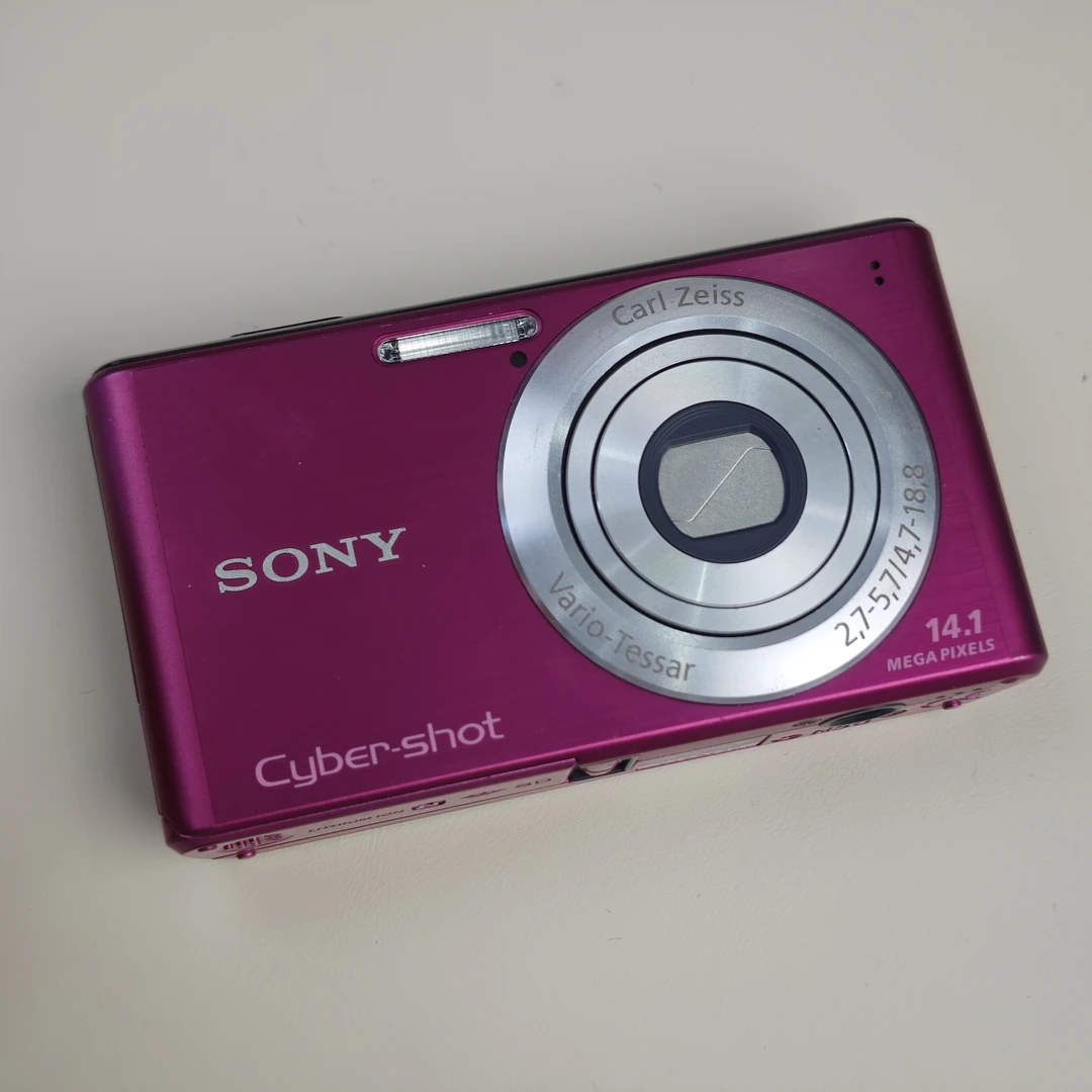 95新 Sony/索尼 w530蔷薇粉1400万像素4倍变焦ccd数码相机