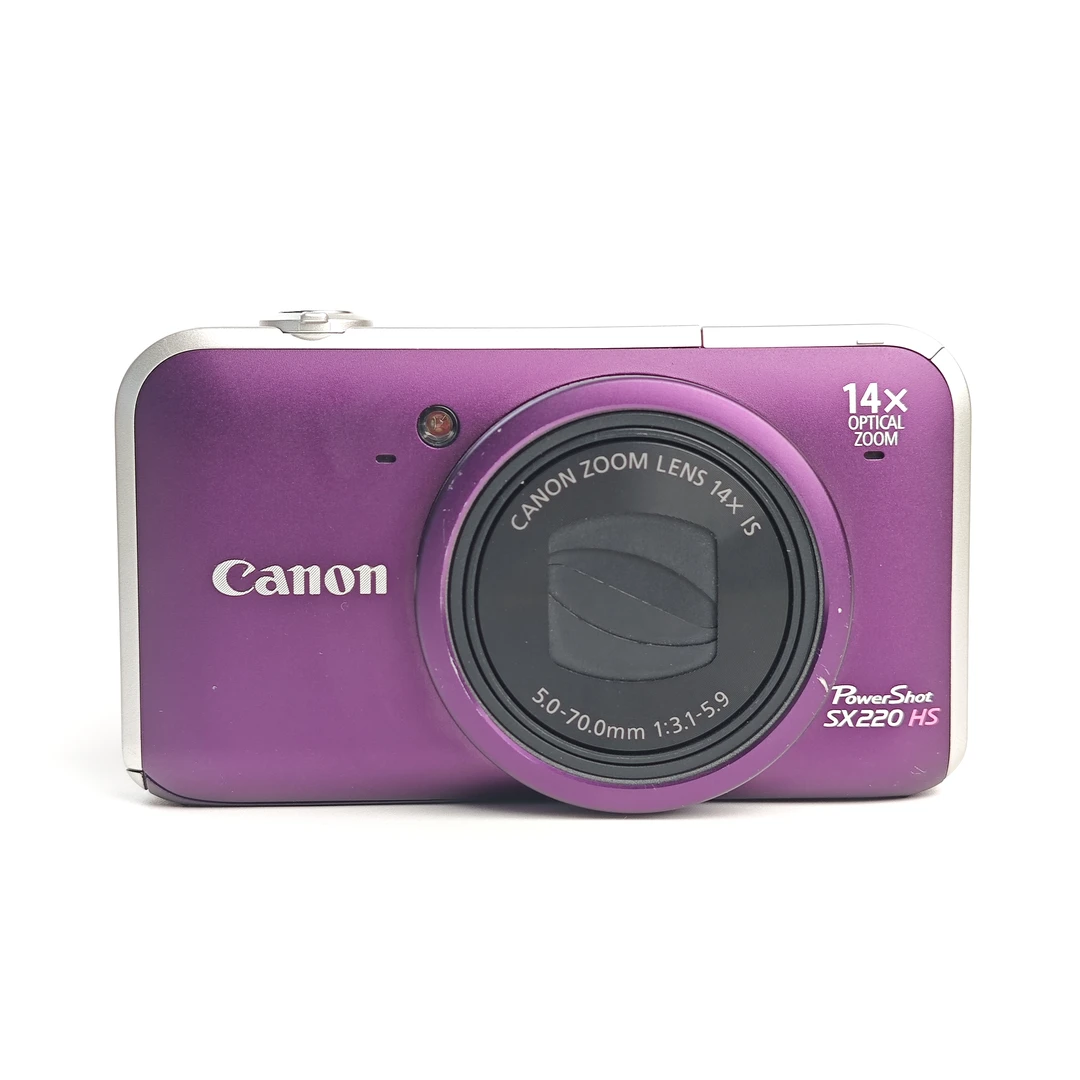 9新 Canon/佳能 sx220紫薯紫实况1210万像素14倍变焦ccd数码相机