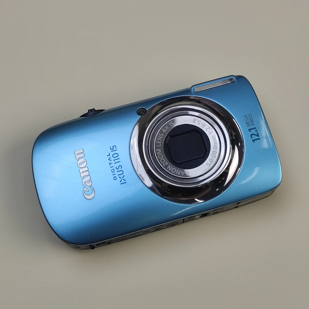 95新 Canon/佳能 ixus110蓝1210万像素4倍变焦ccd数码相机