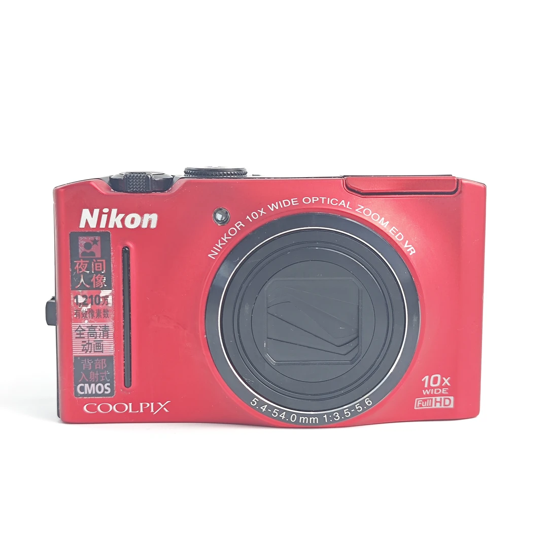 95新 Nikon/尼康 s8100红色1210万像素10倍变焦ccd数码相机