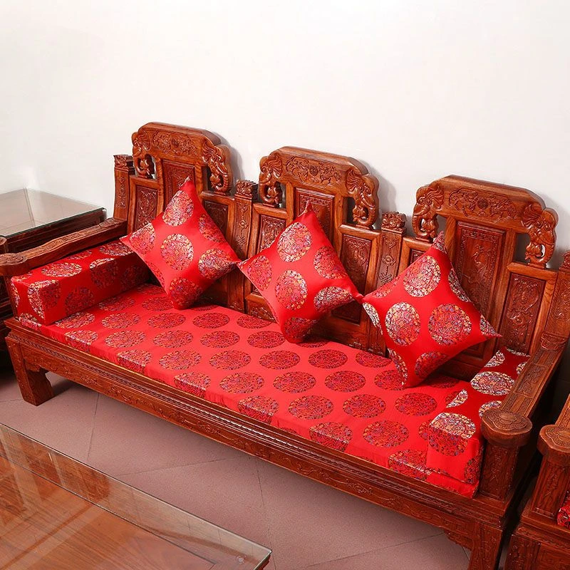 红木沙发坐垫可拆洗高弹海绵防滑餐椅垫太师椅垫扶手枕抱枕可定做