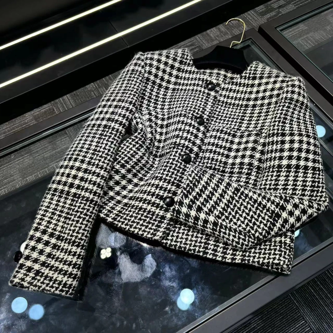 DY 小香风2024秋新款法式名媛轻熟短外套A3299