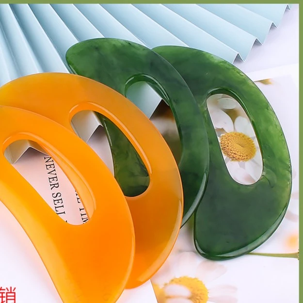 树脂刮大刀颈部按摩器腹背腿部刮刀全身美容工具拨筋棒肩颈颈椎