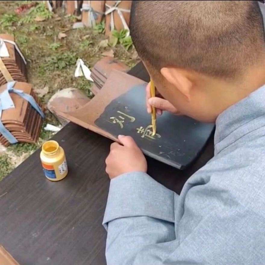 青瓦片-古建青瓦粘土弧形青砖