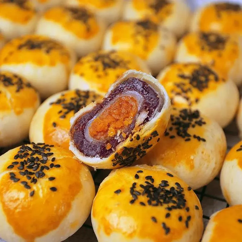 雪媚娘蛋黄酥咸蛋黄麻薯糕点心网红小吃代餐休闲零食糕点早餐美味
