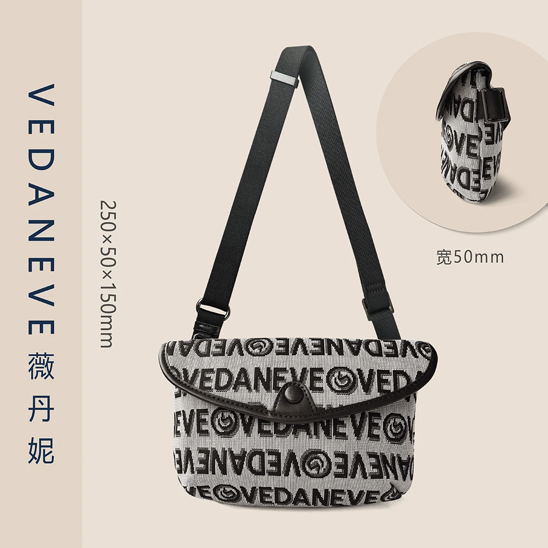 2024时尚正品单肩斜挎包潮流情侣虎头包字母刺绣女斜挎包休闲肩包