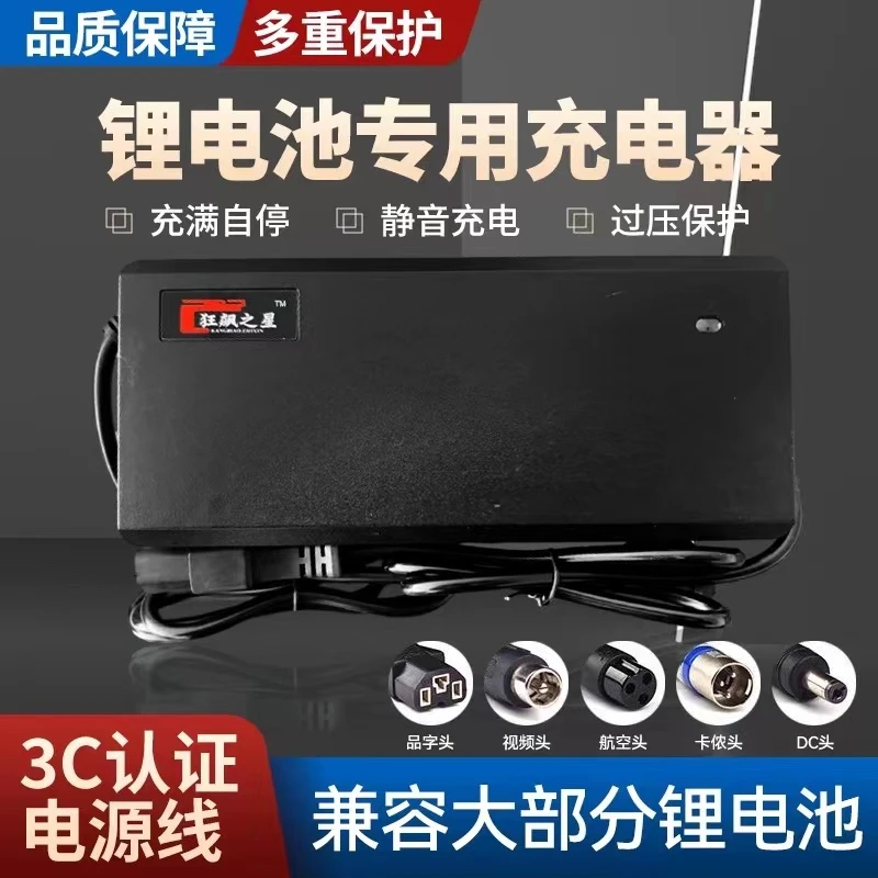新能源锂电池专用充电器48V60V72v2A5a3A8A电瓶车代驾车铁锂三元
