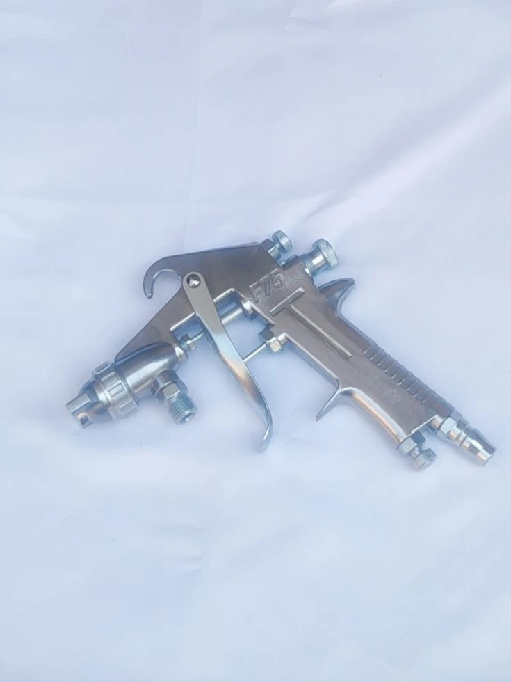 F75油漆喷枪F75气动上下壶喷壶喷家具汽车涂料胶水高雾化喷漆枪铝