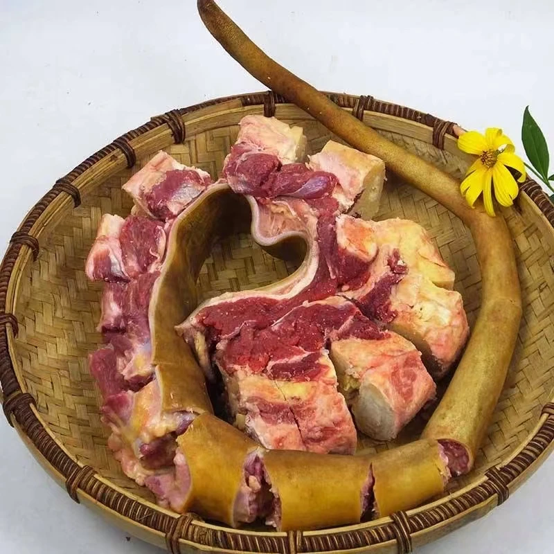 （牛尾巴4斤链接）带牛欢喜，牛欢喜炒咸酸菜，尾巴可以焖炖煲汤