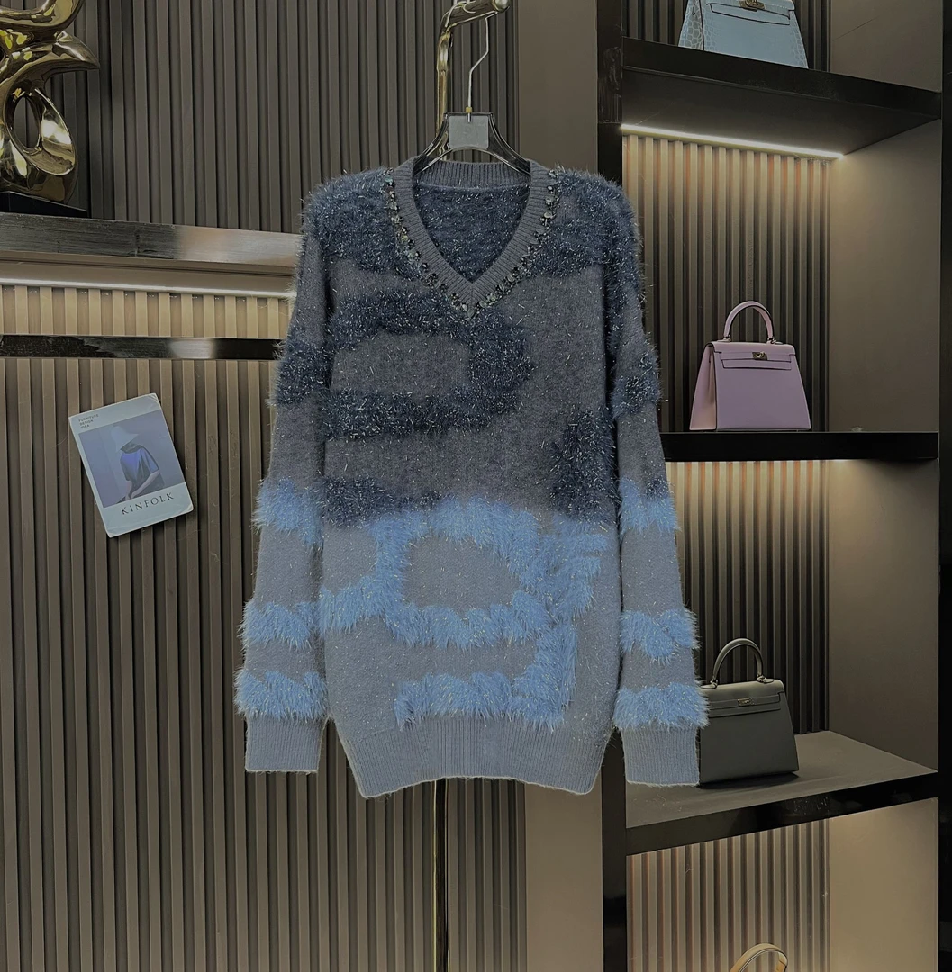 【米娜专属】时尚渐变轻奢时尚百搭秋冬毛衣休闲2410150