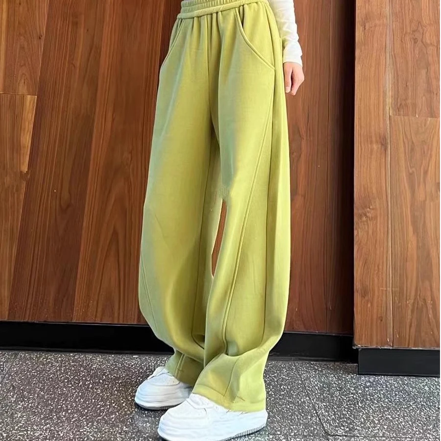 香蕉裤女2025年春秋装新款宽松显瘦直筒拖地长裤子窄版阔腿休闲裤