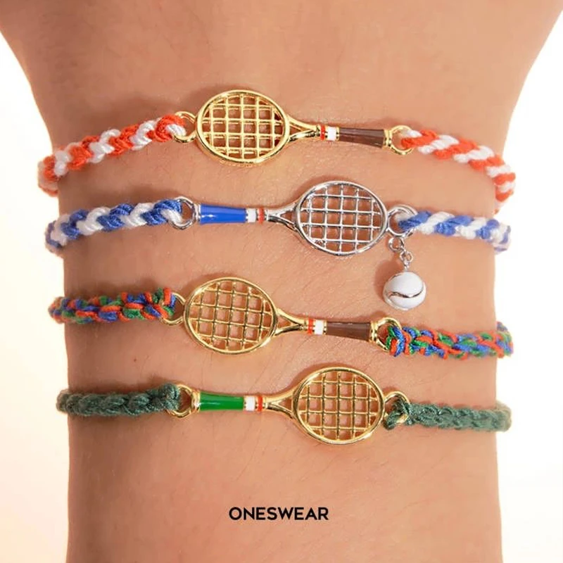 925银珐琅手链 梵誓【冠军同款】网球拍手绳运动情侣闺蜜礼物小众