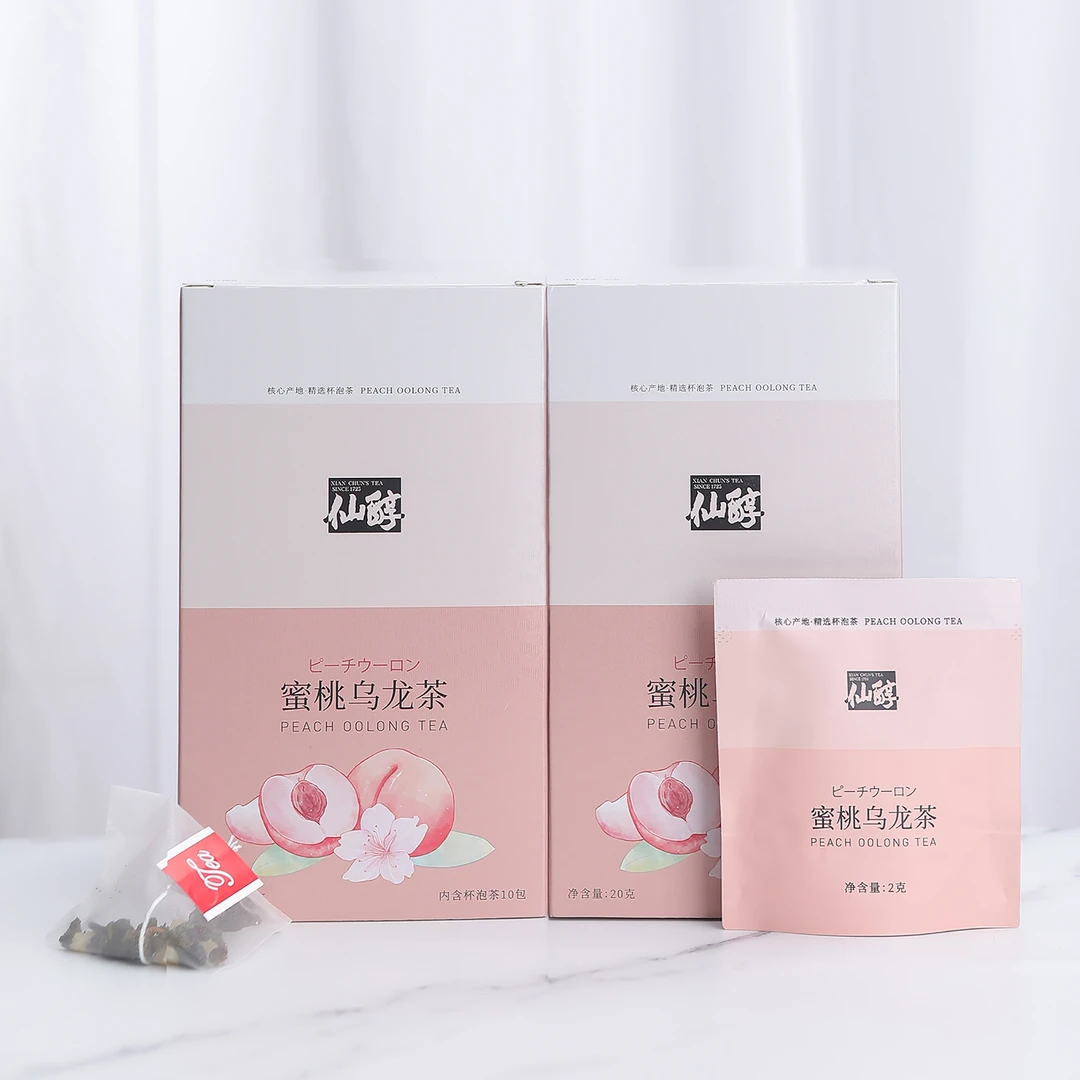 仙醇【蜜桃乌龙茶】茶叶下午茶茶叶杯泡茶冻干蜜桃乌龙茶叶铁观音
