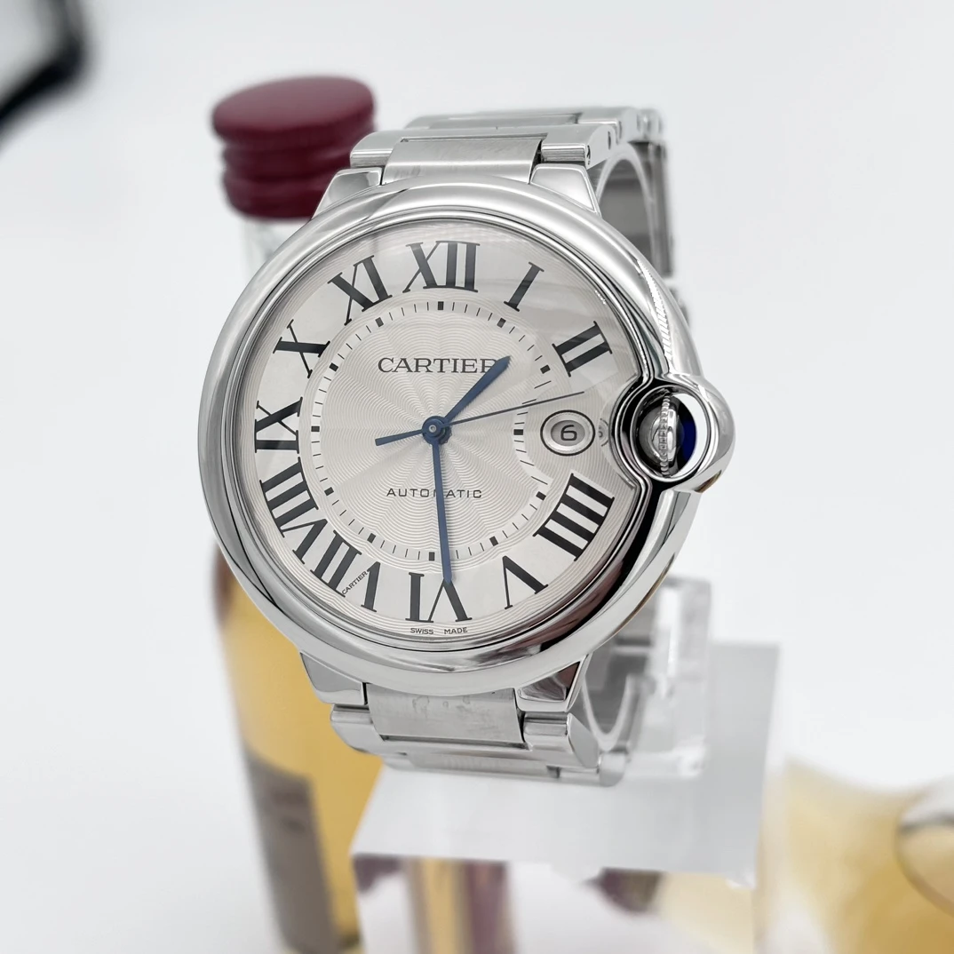 99新 Cartier/卡地亚 蓝气球系列男款自动机械 精钢 42.1mm 单表