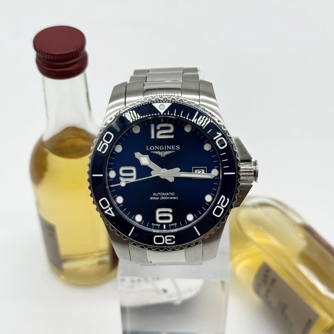99新 Longines/浪琴 康卡斯系列 自动机械 精钢+陶瓷 41mm 20全