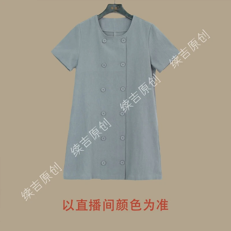 原创设计24-678.雁过无痕.宽松女装连衣裙大码显瘦气质休闲夏季