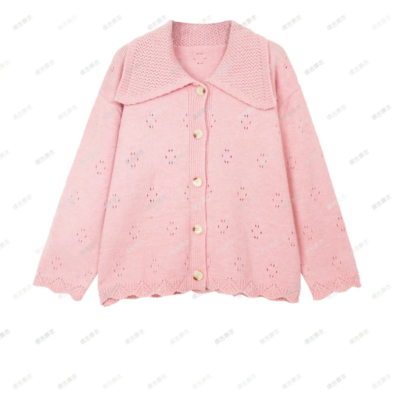 原创设计24-1266长袖针织时尚百搭上衣女外套