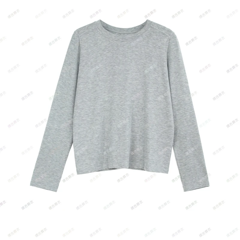 续吉麻衣24-1312【雨棠】长袖针织舒适时尚休闲百搭圆领打底T恤