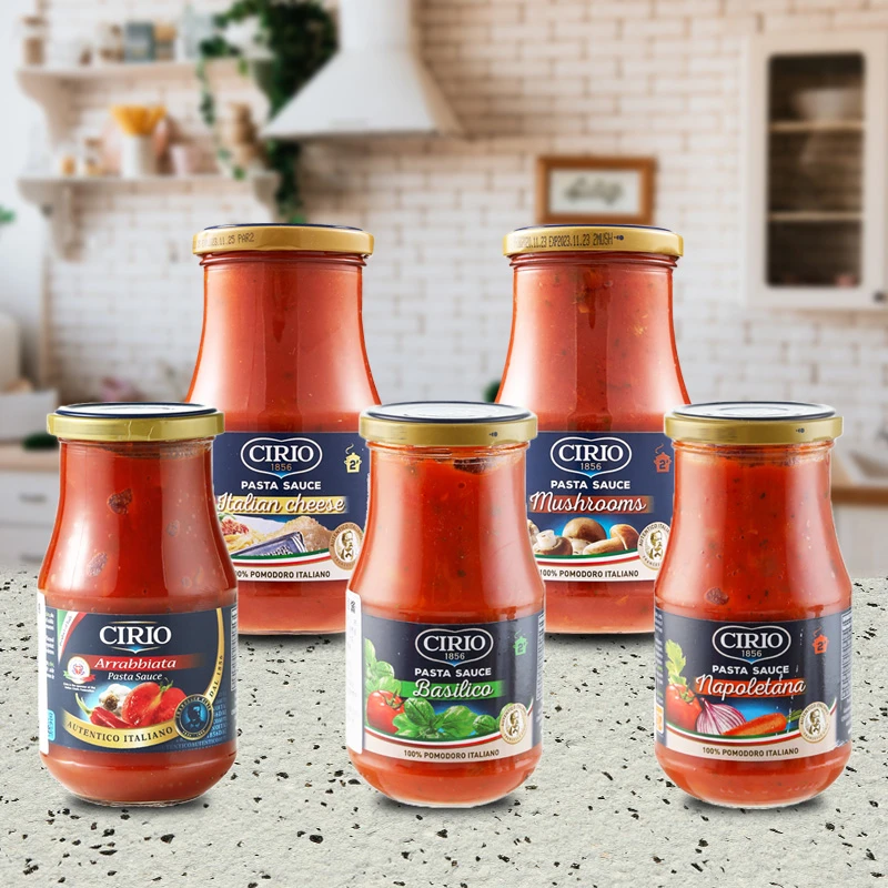 CIRIO/茄意欧意大利面酱420g罗勒风味进口番茄肉酱意粉披萨调味酱