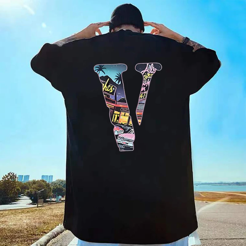 胖子纯棉短袖t恤男女同款潮牌国风微胖男生宽松大码上衣夏装半袖