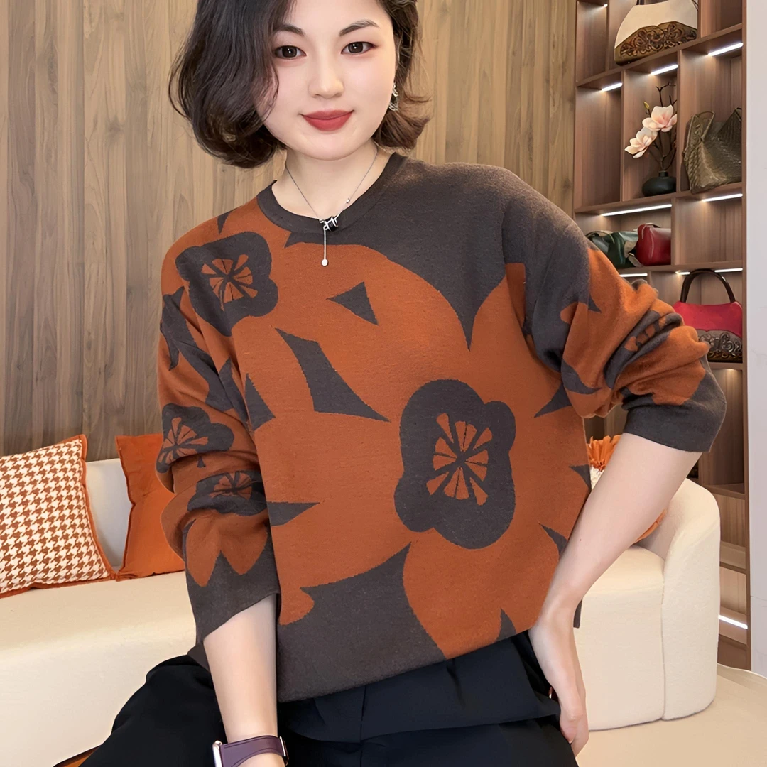 [好运连连]大牌范气质休闲针织衫