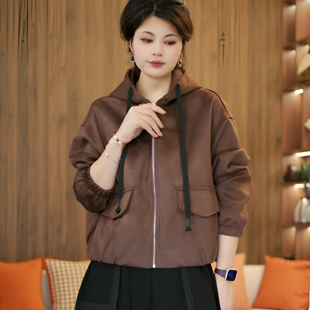 清版 秋冬新款连帽休闲时尚连帽外套 24818