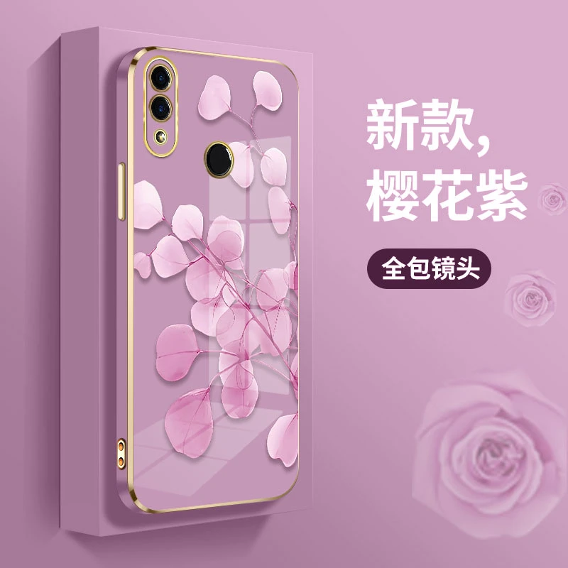 适用华为荣耀8x手机壳JSN-AL00A奢华直边电镀壳ARS-AL00时尚创意h