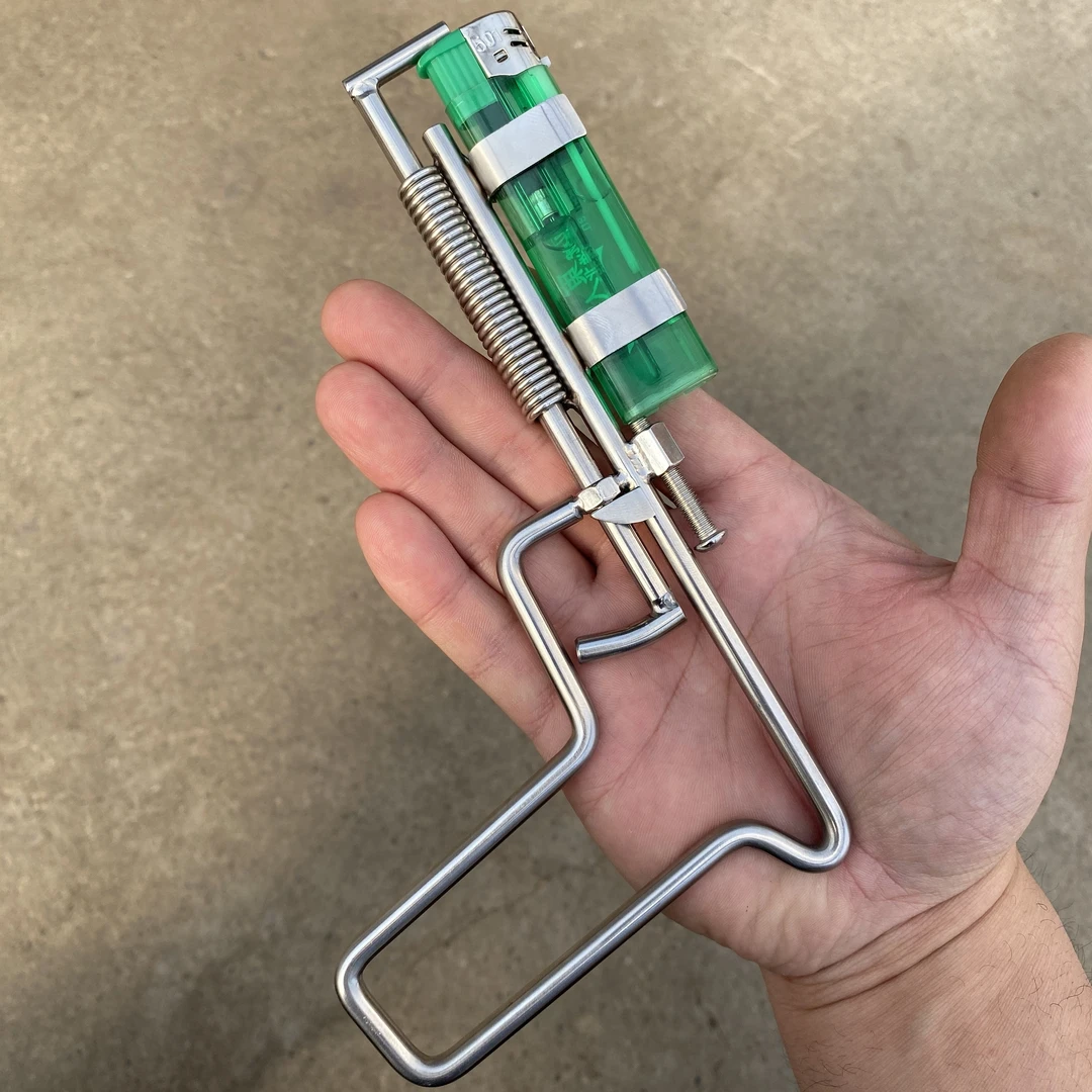 纯手工制作不锈钢打火机延长器