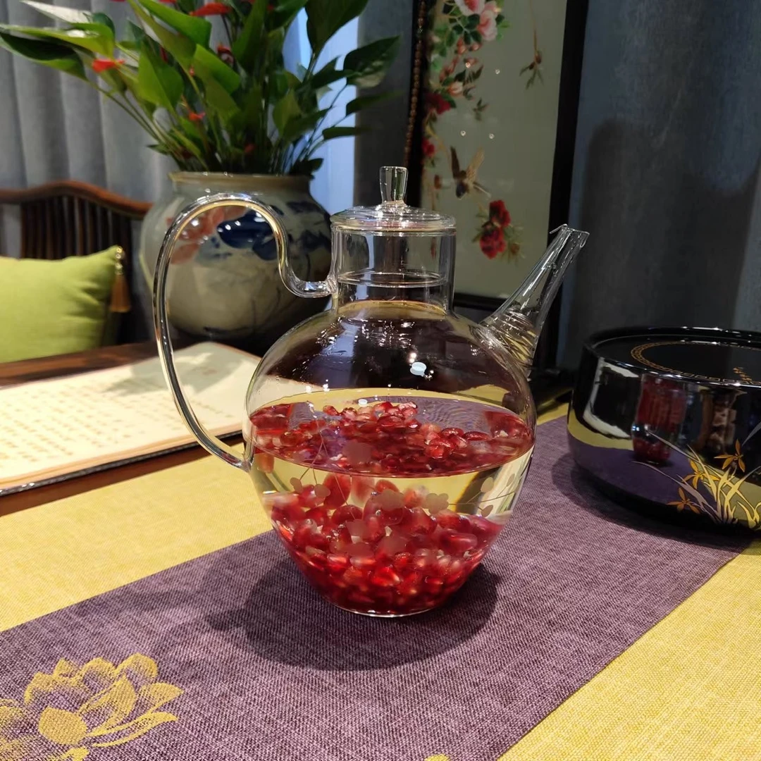 刻花大容量执壶 茶壶泡茶煮1000毫升耐热家用中式手工茶具陶瓷