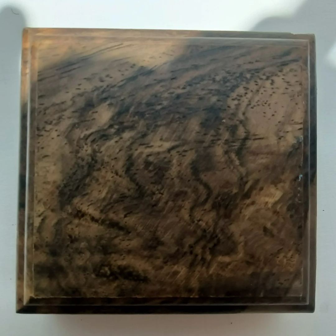 1*黑檀木全手工雕刻精美杯垫，一图一物一物一拍