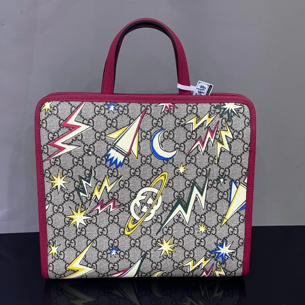 99新 GUCCI/古驰 古驰太空闪电tote儿童包手提包